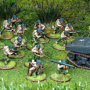 30 US Rangers + Sherman