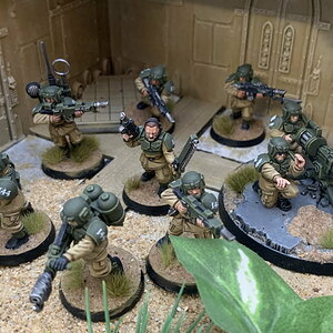 Infanterietrupp der Hesperid Mantis