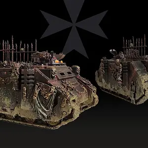 Medium 'Black Templar Rhino' im Album 'Bemalphase Black Templars'
