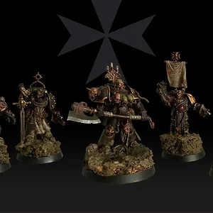 Scharfrichter der Black Templar mit Gefolge