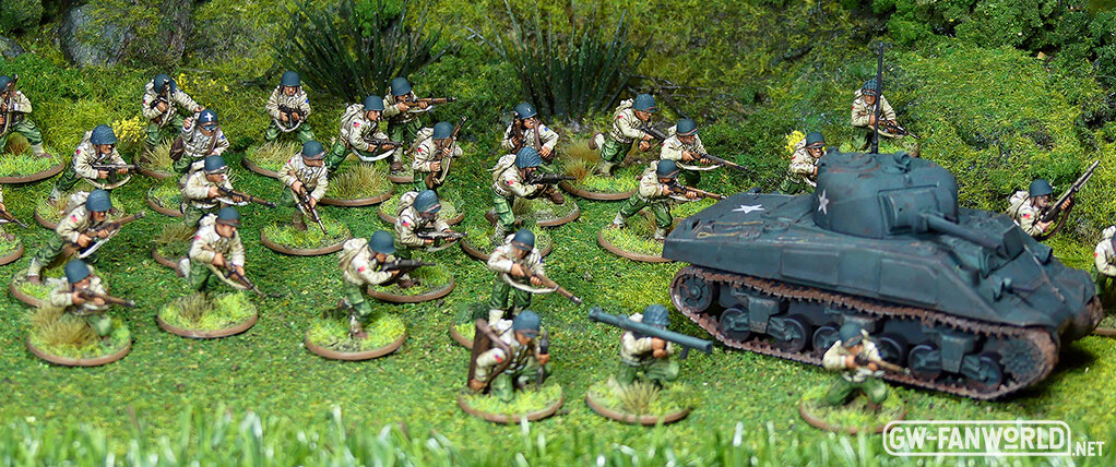 30 US Rangers + Sherman
