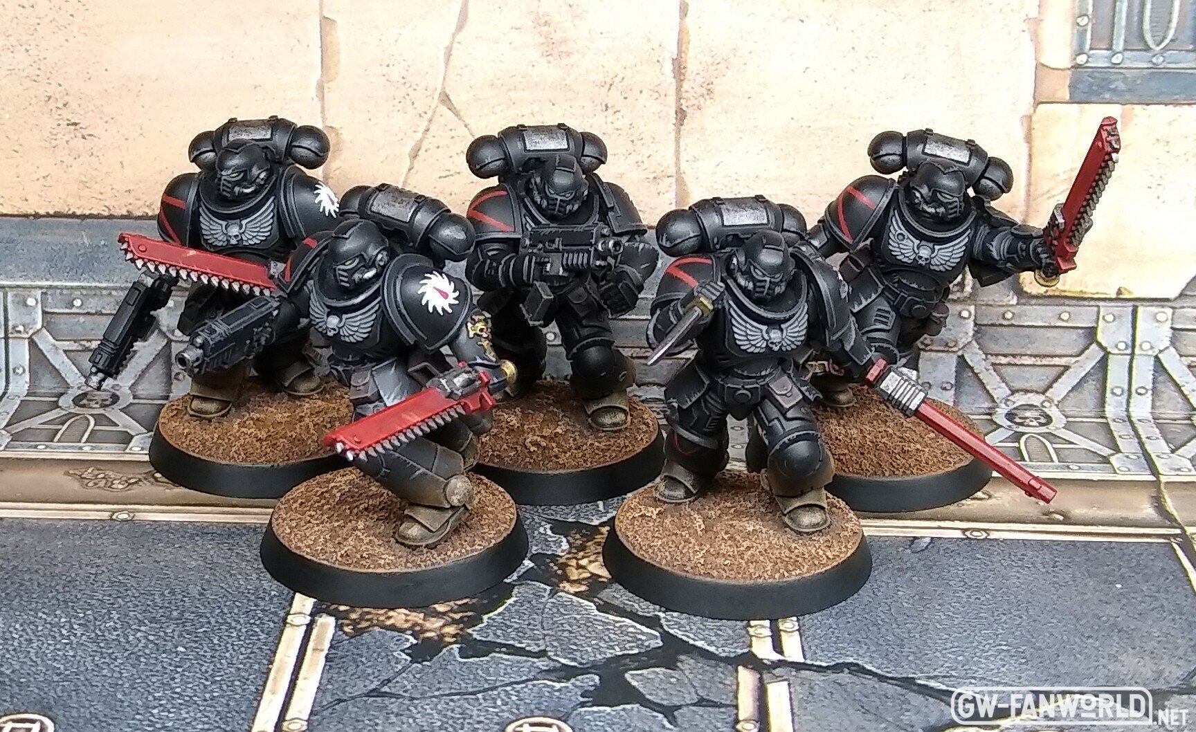 5 Flesh Tearers Todeskompanie-Sturm-Intercessors