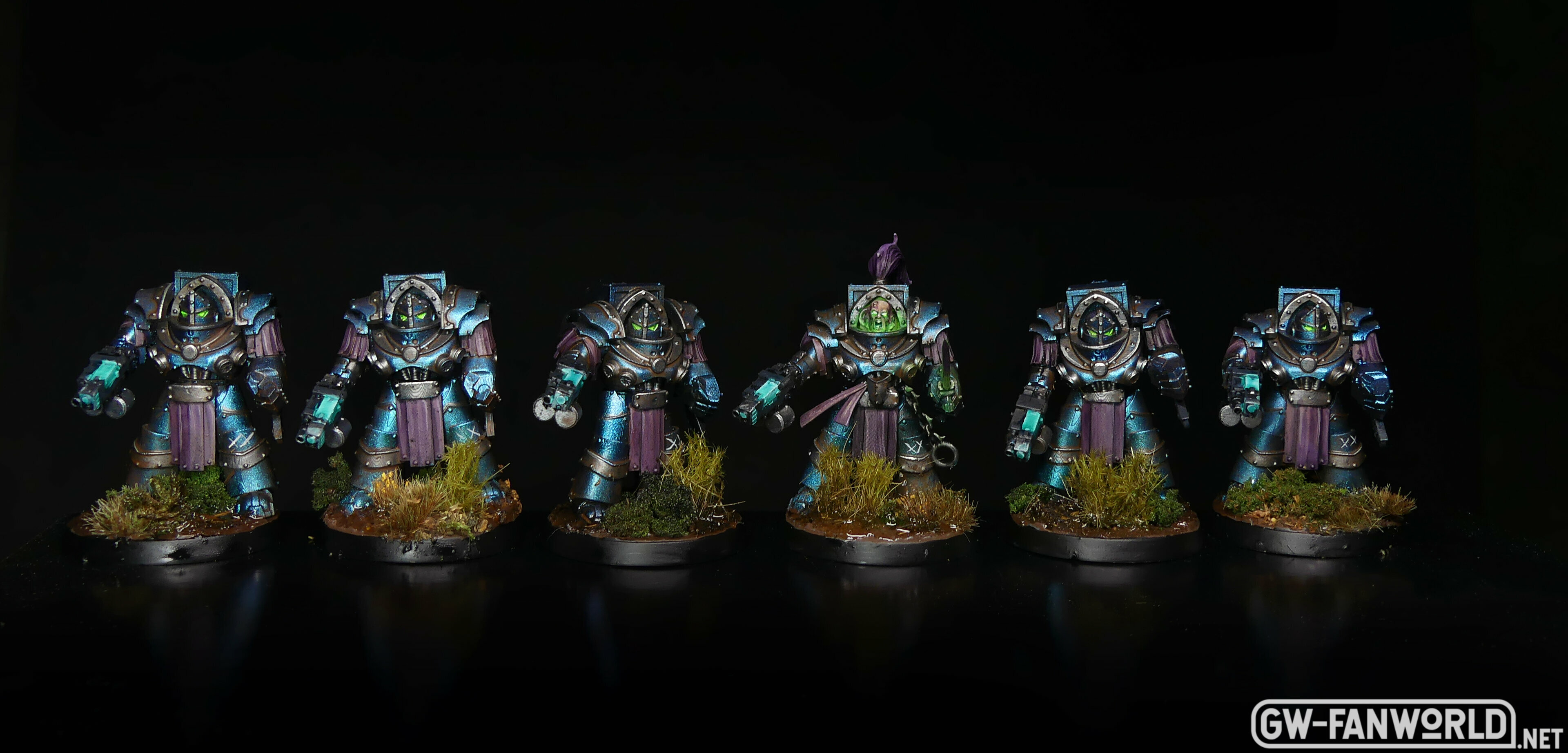 Alpha Legion - 5 Terminatoren + 1 Hexer