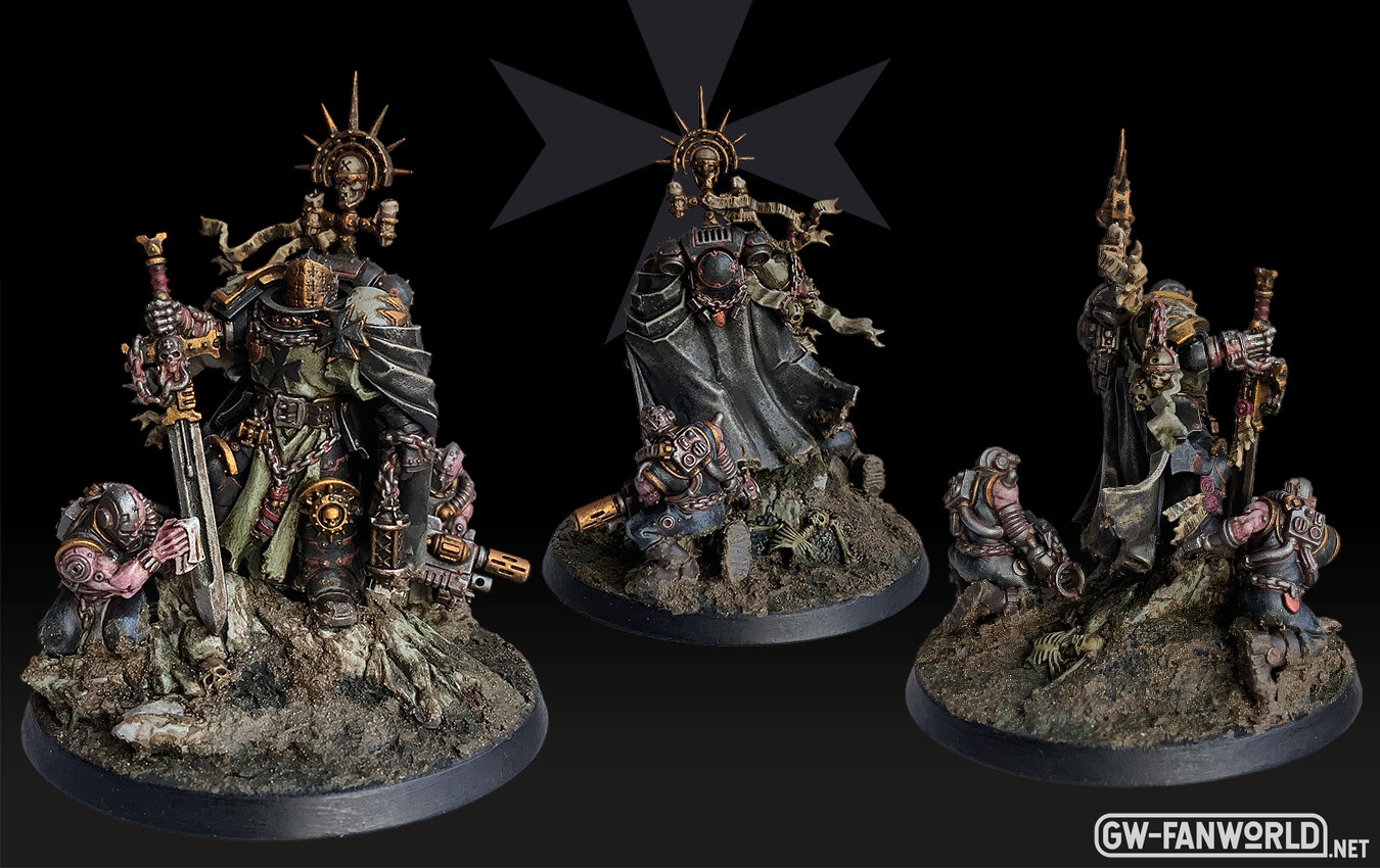 Helbrecht, Großmarschall der Black Templars inkl. Servitoren